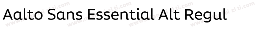 Aalto Sans Essential Alt Regular字体转换